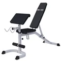 Produktbild: GORILLA SPORTS® Hantelbank - 7-Fach Rückenlehne und 4-Fach Sitz Verstellbar, mit Curlpult und Beinhalterung, bis 250kg Belastbar - Schrägbank, Trainingsbank, Flachbank, Fitnessbank, Negativbank