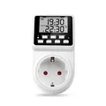 Produktbild: NOVKIT Intervall Digitale Zeitschaltuhr Steckdose mit unendlichem Zyklus, 3 Schaltprogramme und Countdown für Innen (230V / 16A / 3600W)