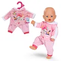 Produktbild: BABY born Jogginganzug in pink mit Hoodie und Hose für 43cm Puppen.