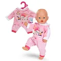 Produktbild: BABY Born Jogging-Anzug - Mit Hoodie inkl. Hunde-Print & gemusterter Hose - Hochwertiges Puppenzubehör - Kleidung geeignet für Puppen der Größe 43 cm