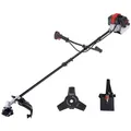 Produktbild: Scheppach Benzin-Freischneider PBC330 - 09 kW | 1,21 PS 2-Takt-Benzinmotor | Seilzugstarter | Motorsense & Rasentrimmer