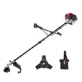 Produktbild: Scheppach Benzin Freischneider PBC330 Rasentrimmer & Motorsense 2in1 | Schnittbreite 430/255mm | Leistung 1,22PS | 2 Takt Motor mit 32,5cm³ Hubraum | Easy Start | mit Fadenspule, Messer & Schultergurt