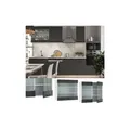 Produktbild: Vicco Hängeglasschrank 80 cm FAME Line Küchenschrank Küchenzeile Landhaus Anthrazit