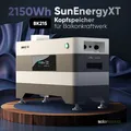 Produktbild: SunLit BK215 Kopfspeicher für Balkonkraftwerke 2150 Wh erweiterbar bis 8,6 kWh