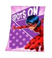 Produktbild: Herding Fleecedecke 130x170cm Miraculous Spots on Lady Bug Lila Rosa Rot Kinder