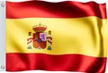 Produktbild: MONZANA® Spanien Flagge 150x90cm Spanische Nationalflagge Metallösen strapazierfähig Fahne 100% Polyester Garten Outdoor Indoor Länder doppelt umsäumte Kanten Pflegeleicht