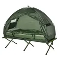 Produktbild: Outsunny Feldbett, BxHxT: 86 x 160 x 86 cm, Polyester/Oxford Gewebe/Taft/Aluminium/Fiberglas - gruen