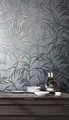 Produktbild: Marburg Vliestapete Hellgrau Silber Blätter Ranken 34287 (4,48€/1qm)