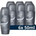 Produktbild: Dove Dove Men+Care Men+Care Anti-Transpirant Deo-Roller - Classic - hart zum Schweiß, sanft zur Haut - 6 x 50 ml