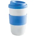 Produktbild: KAHLA Coffee-to-go-Becher Fillit Becher + Trinkdeckel, 1-tlg., Porzellan, Made in Germany blau 400 ml | 13 cm