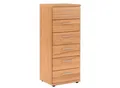 Produktbild: Kommode, Buche, Kunststoff, Kernbuche, furniert, massiv, 6 Schublade(n) Schubladen, 42x107x39 cm, Goldenes M, Made in Germany, DGM-Klimapakt, Typenauswahl, Holzmöbel, Kleinmöbel Holz, Holzkommoden