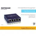 Produktbild: Netgear® GS105 5-Port Desktop Switch 10/100/1000 Gigabit Metallgehäuse lüfterlos