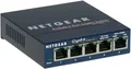 Produktbild: NETGEAR GS105 SWITCH DESKTOP FULL-DUPLEX 5 x 10/100/1000 RJ-45 UNMANAGED