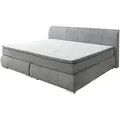 Produktbild: Familien-Boxspringbett  Flint ¦ grau ¦ Maße (cm): B: 248 H: 108