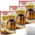 Produktbild: Dr Oetker Gugelhupf Rührkuchen Backmischung 3er Pack 3x525g Packung usy Block