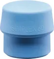 Produktbild: Schonhammerkopf SIMPLEX Kopf-Ø 40 mm TPE-soft blau weich HALDER