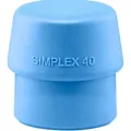Produktbild: HALDER SIMPLEX Ersatzeinsatz TPE-soft blau 40mm Schlageinsatz Schonhammer NEU