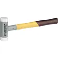 Produktbild: Gedore Rückschlagfreier Schonhammer, Ø 45 mm, Hickorystiel, Austauschbare Polyamid-Köpfe (870 g) (8868660)