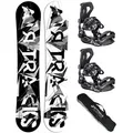 Produktbild: Airtracks Snowboard Snowboard Set BWF WIde »Mod. 25/26 (3er pack, 3 St., Snowboard Wide BWF + Bindung Master + Sb Bag), 155 159 161 165 168 171 cm Master XL (Gr.44-47) | 161 cm
