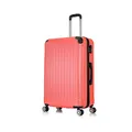 Produktbild: Flexot® Flex-2045 Koffer (16 Farben zur Auswahl) Zwillingsrollen Reisekoffer Trolley Hartschale (XL, Neon-Orange)
