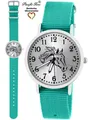 Produktbild: Pacific Time Quarzuhr Kinder Armbanduhr Pferd schwarz Wechselarmband, Mix und Match Design - Gratis Versand