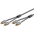 Produktbild: goobay Plus Stereo-Cinchkabel, Kabel, schwarz