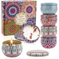 Produktbild: 4er Duftkerzen Geschenkset Sojawachs Kerzenset Aromatherapie
