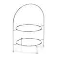 Produktbild: ZELLER PRESENT SCHÖNER LEBEN. PRAKTISCH WOHNEN. 27381 Etagere, Metall, Silber, 29 x 27 x 39 cm