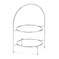 Produktbild: ZELLER Etagere 27381 mit zwei Ebenen für Teller, Metall, verchromt, ca. 29 x ...