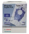 Produktbild: BSH Bosch Siemens Staubsaugerbeutel 468264 BBZ41FP VZ41AFP SuperTex Typ P Orig.