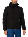 Produktbild: Superdry Herren Everest Kurze Pufferjacke mit Kapuze Tiefschwarz S