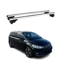 Produktbild: Dachträger Grundtäger für VW Touran mk2 2015-2026 75kg Aluminium Silber 2 tlg