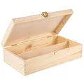Produktbild: Creative Deco Weinkiste Holzkiste Wein-box für 2 Flaschen 35 x 20 x 9,5 cm