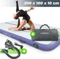 Produktbild: AIR Tracking TRACK Matte - aufblasbar, Tumbling 10/20 cm hoch, mit elektrischer Pumpe, Farbwahl, Größenwahl Farbe: Herablue Maße: 200x100x10cm