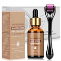 Produktbild: Microneedling Hautroller Set mit Haarwachstum Serum - 0,5mm Nadeln