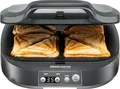 Produktbild: Rommelsbacher Sandwichmaker ST 1800 | 4 XL Sandwiches | 1800 Watt | Antihaft | Timer | Soft-Touch | schiefergrau