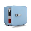 Produktbild: Getränkekühlschrank Kompakt 43 L Retro-Look Hausbar Minibar leise LED blau