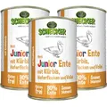 Produktbild: 3 x 410g - Schecker Nassfutter - Hundemenü - Junior Ente mit Kürbis, Haferflocken und Vollei