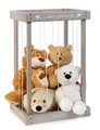 Produktbild: Plüschtier-Box aus Holz zur Aufbewahrung von Kuscheltieren (Schlamm) Zoo