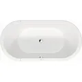 Produktbild: Duravit Starck Oval-Badewanne 700409000000000 160 x 80 x 46 cm, freistehend, mit 2 Rückenschrägen, Acrylverkleidung, weiß