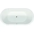 Produktbild: Duravit Starck Oval-Badewanne, freistehend, 2 Rückenschrägen, Acrylverkleidung, 1600x800mm, weiß, 700409000000000