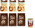 Produktbild: Testpaket Mulino Bianco Abbracci und Pan di stelle Shortbread-Kekse mit Kakao und frischer Sahne, ohne Palmöl, geschmacksintensives Frühstück 6x 350 g + Italian gourmet polpa 400g