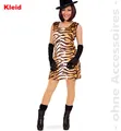 Produktbild: Fries 1304 Tisha Kleid Fasching Karneval Erwachsene Damen Tiger Verkleiden: Größe: 38