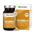 Produktbild: BIO Eisen aus Curryblatt mit 40 mg natürlichem Vitamin C aus BIO Acerola | im Glas | Eisen mit 100% NRV | Nur 1 Kapsel täglich | vegan, laborgeprüft und in Deutschland hergestellt