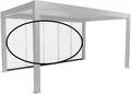 Produktbild: Biohort Glasschiebetür Klarglas Gr. 5 m für Pergola, verschiedene Farben, 475,5x 234,9 cm, Glaselemente aus 10 mm ESG