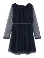Produktbild: NAME IT Mädchen Nkfvabos Ls Dress Noos Nachtwäsche Set, Dark Sapphire, 134 EU