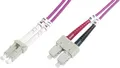 Produktbild: Digitus DK-2532-02-4 Glasfaser LWL Anschlusskabel 2.00m Violett [1x LC-Stecker - 1x SC-Stecker] 50/125 µ Multimode OM4