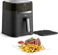 Produktbild: Tefal Heißluftfritteuse EY5058 Easy Fry & Grill XL Precision | 4,2 l | 2-in-1 Airfryer & Grill | 8 Programme | schwarz