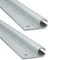 Produktbild: 2 STÜCK Alu Kederschiene - 1,2 Meter - Kederleiste - Neigung 0° - Ø10mm (passend für 5-9mm Keder) Aluminium Kederprofil Leiste für Wohnwagen Wohnmobil Vorzelt Sonnensegel Schürzenleiste Vorzeltschiene