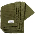 Produktbild: nordic coast company Musselindeckeoliv, Olivgrün, Textil, 80x80 cm, Schlafen, Babybett-Ausstattung, Babydecken & Babykissen, Babydecken